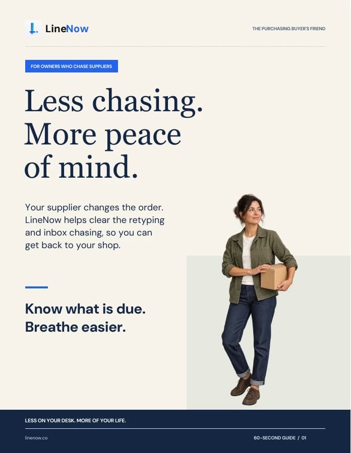 Cover of Less chasing. More peace of mind.